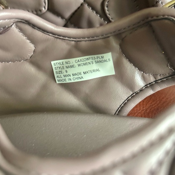 NEW Without Tags CALIA by Carrie Underwood Quilted Sandals - Lavender - Picture 7 of 7